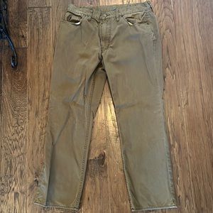 Polo Ralph Lauren olive dungarees pants 36x30